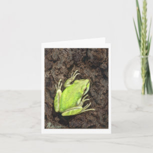 Carte de note de grenouille arborescente - "Envy G