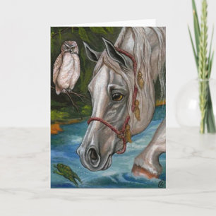 Carte de note de hibou de CHEVAL BLANC