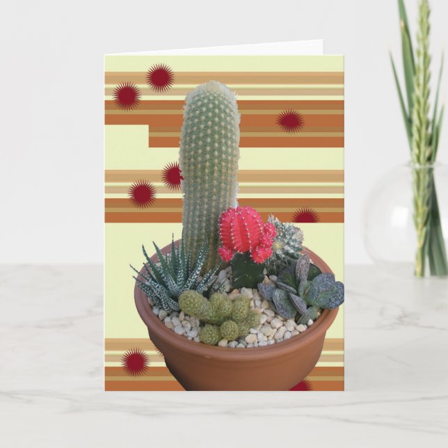 Carte de note de Jardin de cactus no 2 (Devant)