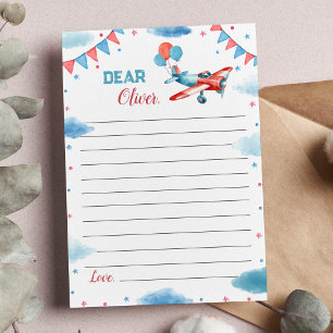 Carte de note de la capsule de temps de vol de l'a