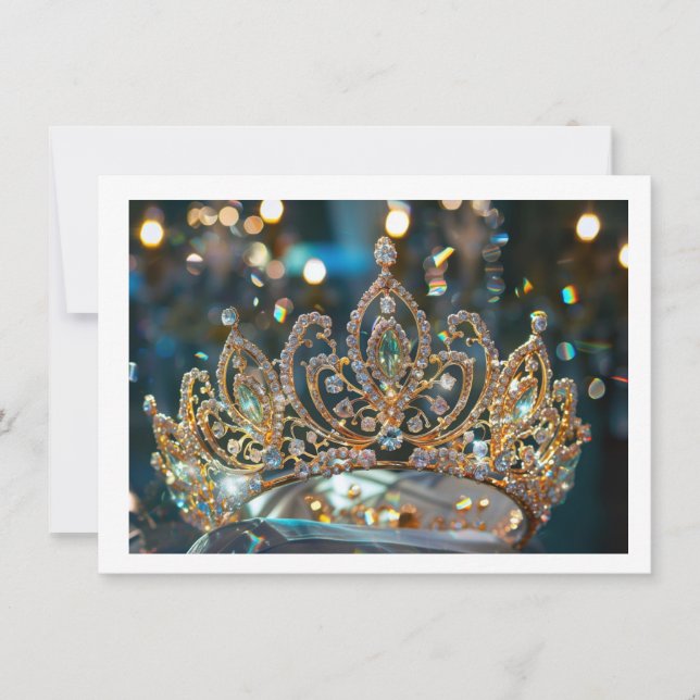 Carte de note de la couronne Pageant (Devant)