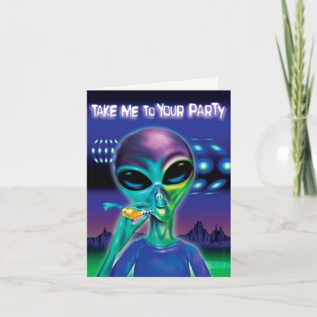 Carte de note de la partie Alien - message customi (Devant)