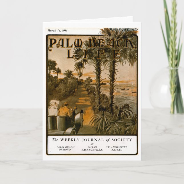 Carte de note de la vie #17 de Palm Beach (Devant)