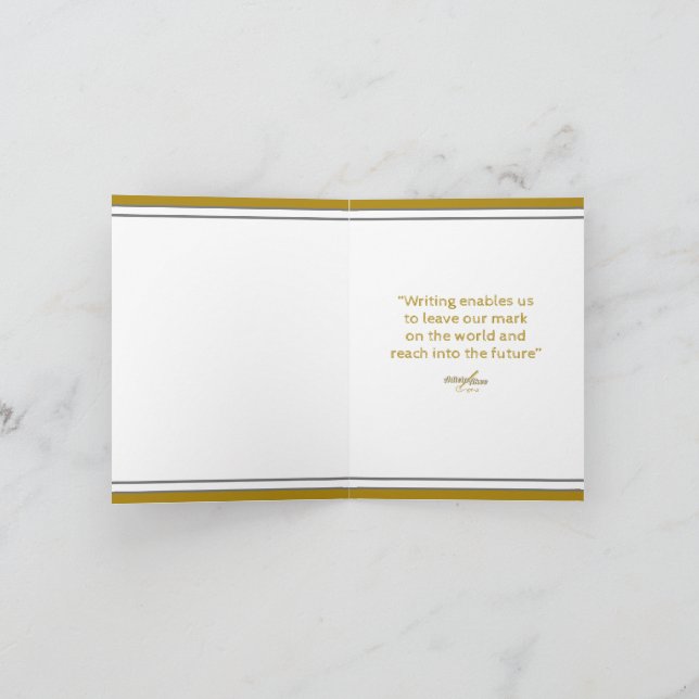 Carte de note de l'auteur par la poète Adiela Akoo (Intérieur)