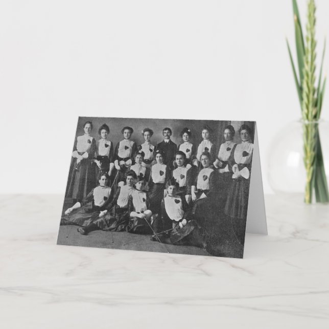 Carte de note de l'équipe d'escrime pour femmes vi (Devant)