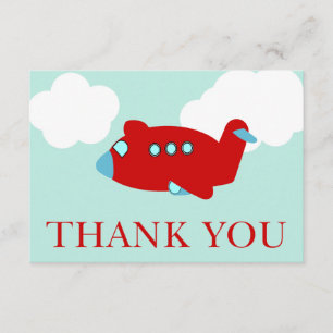 Carte de note de Merci d'avion