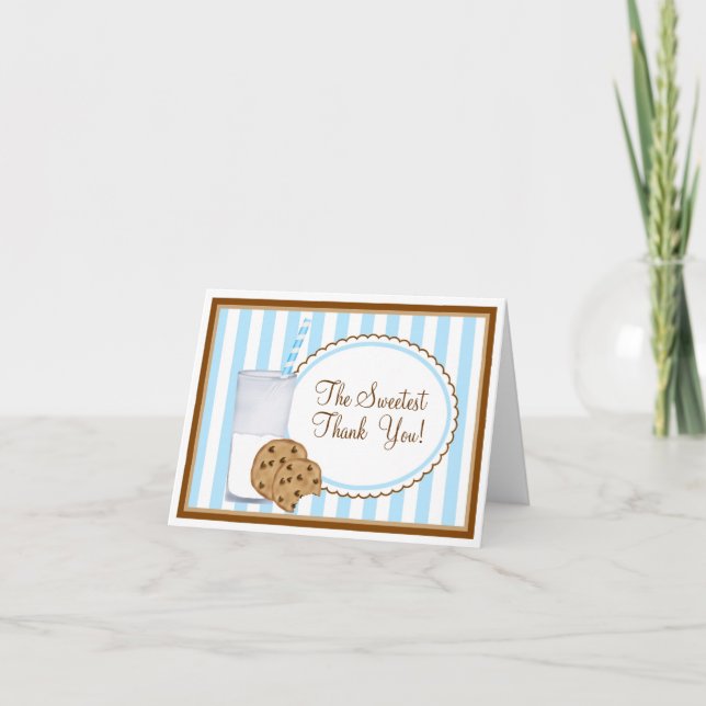 Carte de note de Merci de lait et de biscuits (Devant)