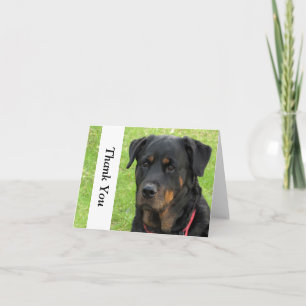 Carte de note de Merci de rottweiler d'esprit