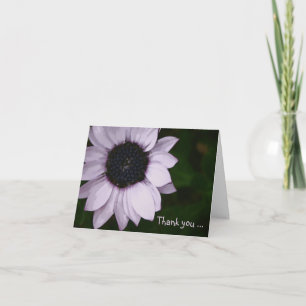 Carte de note de Merci - fleur pourpre de Senetti