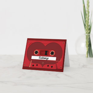 Carte de note de mix de chansons d'amour