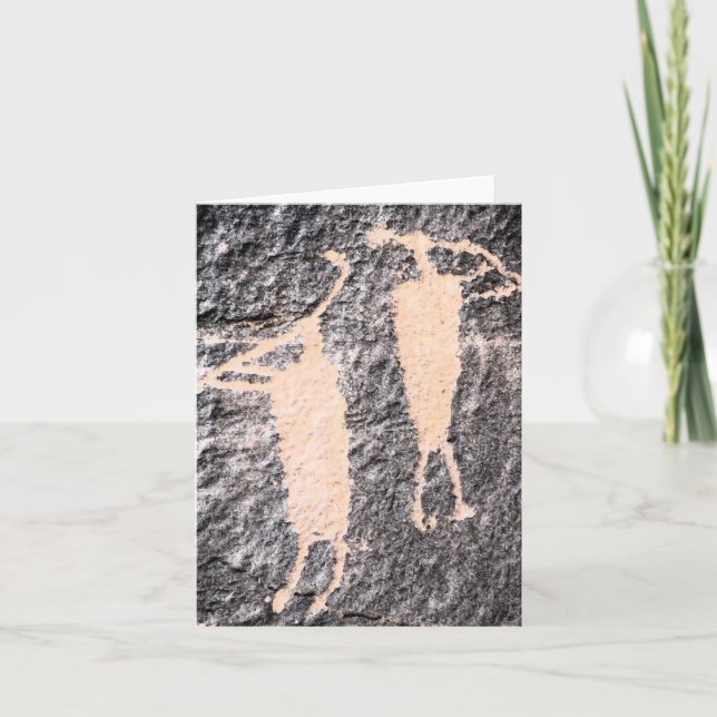 Carte de note de Moab Utah de pétroglyphe de (Devant)