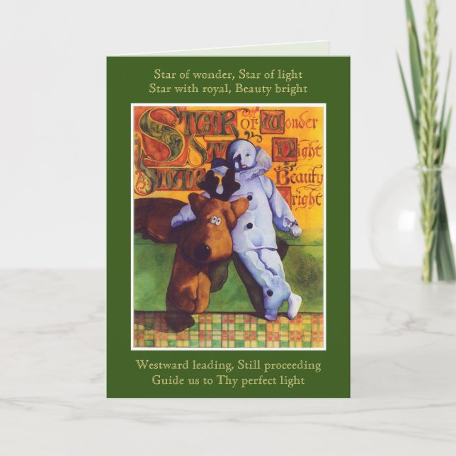Carte de note de Noël STAR OF WONDER (Devant)