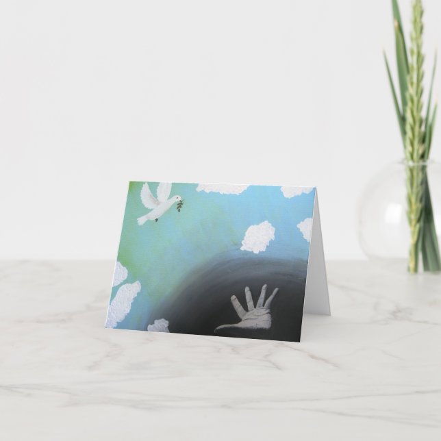 Carte de note de "paix" de justice de toile (Devant)