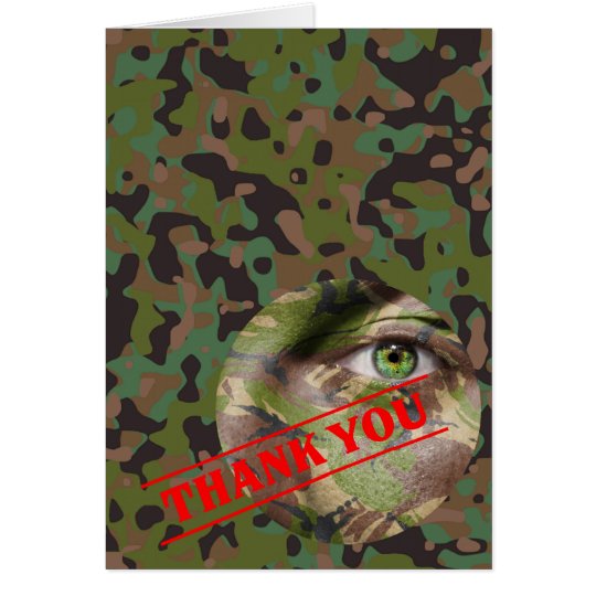 Carte de note de partie de camouflage de GI de Joe