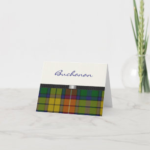 Carte de note de plaid de tartan