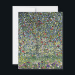 Carte de note de pommier de Gustav Klimt<br><div class="desc">Carte de note de pommier de Gustav Klimt. Huile faisant souffrir sur la toile à partir de 1912. Un beau paysage de la période postérieure du Klimt. Un grand cadeau pour des fans de la peinture de paysage,  des pommiers,  du nouveau et du Gustav Klimt d'art.</div>