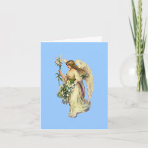 Carte de note de prière Angel vintage