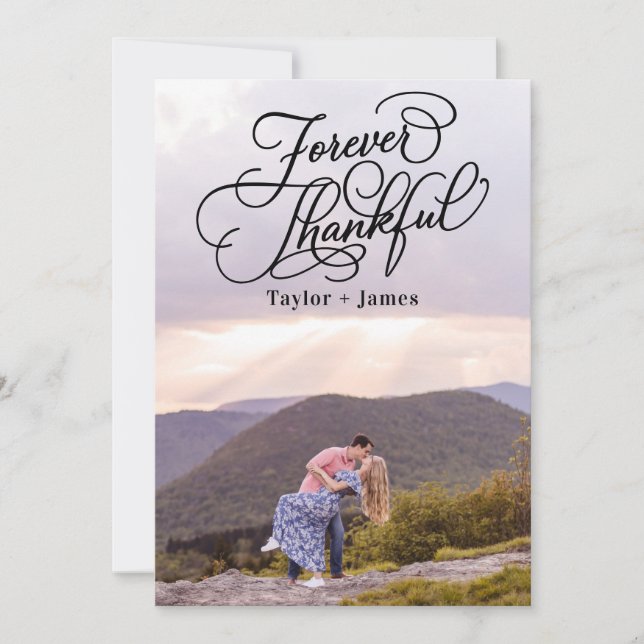 Carte de note de remerciement de jour spécial (Devant)