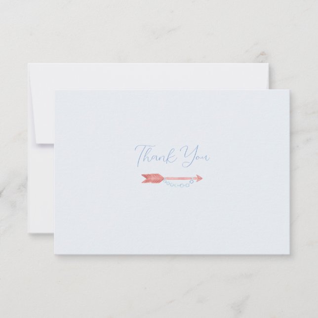 Carte de note de sortie de la flèche d'aquarelle (Devant)