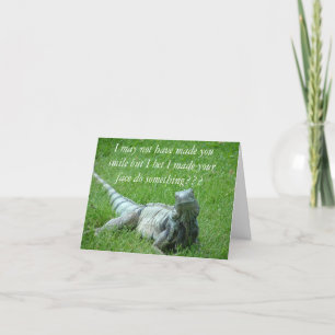 Carte de note de sourire d'Iggy