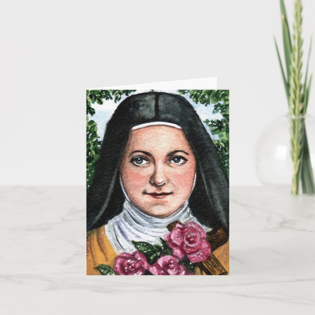 Carte de note de St Therese de Lisieux (Devant)