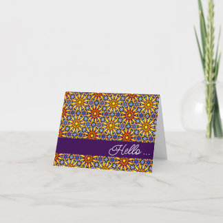 Carte de note de Sun Mandala céleste