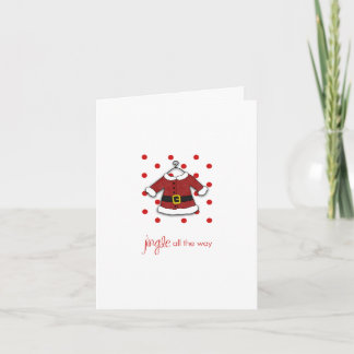 Carte de note de tintement de Père Noël