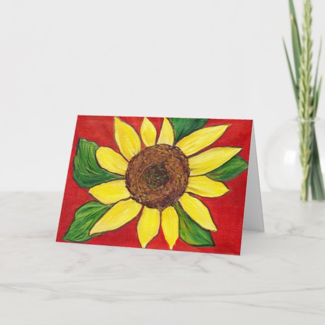 Carte de note de tournesol (Devant)