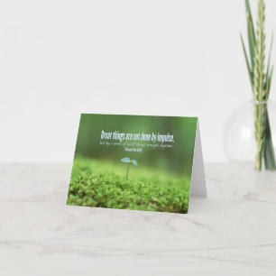 Carte de note de voeux inspirante