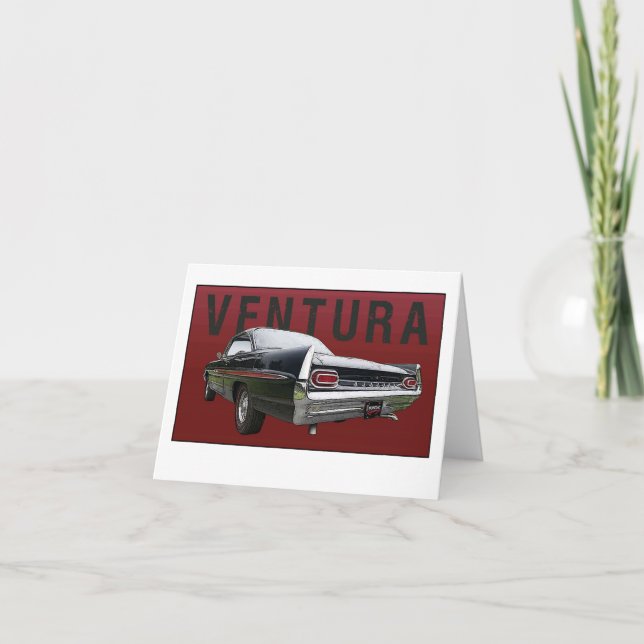 Carte de note de vue arrière de 61 Pontiac Ventura (Devant)