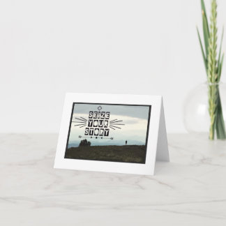 Carte de note de vue de vallée - masquez à