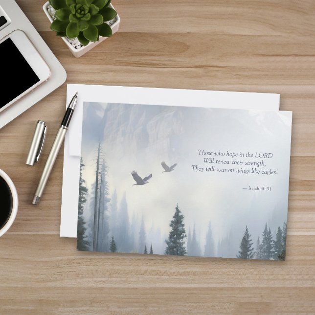 Carte de note d'Écriture sur les ailes d'aigle Esa (Créateur téléchargé)