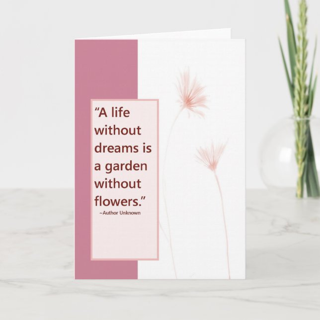 Carte de note d'encouragement (Devant)