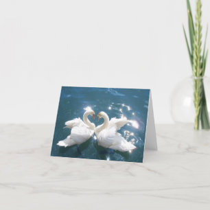 Carte de note Deux Amateurs de cygne
