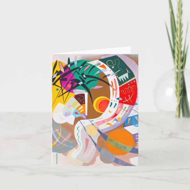 Carte de note dominante de courbe de Kandinsky (Devant)