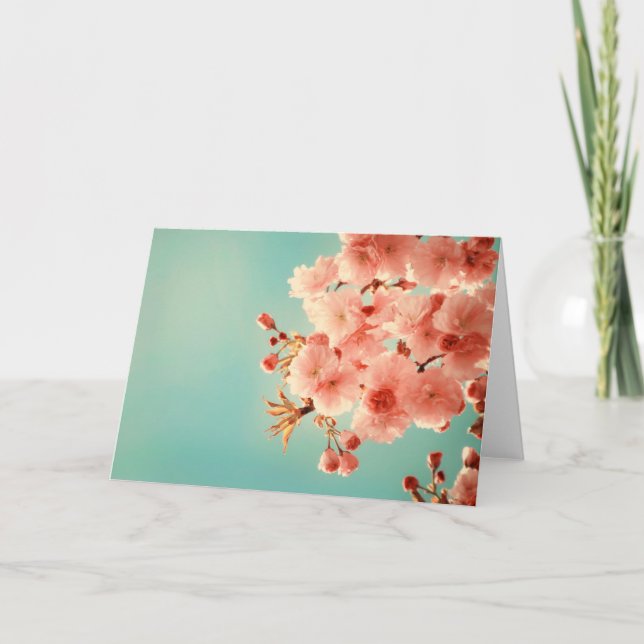 Carte de note douce crème de "cerise" (Devant)