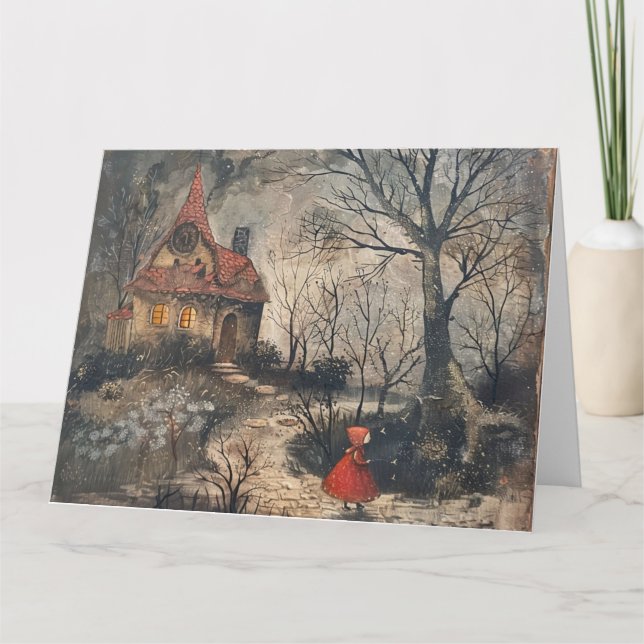 Carte de note du capot rouge (Devant)