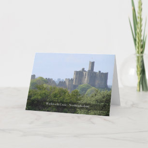 Carte de note du Northumberland de château de