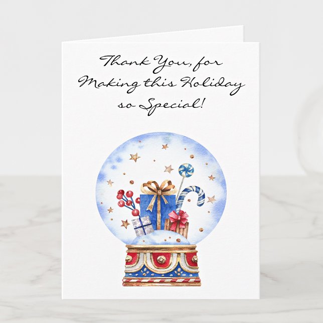 Carte de note du Nouvel An du Merci des Fêtes (Créateur téléchargé)