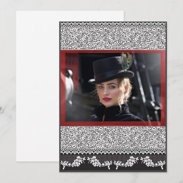 Carte de note Edwardian (Devant / Derrière)