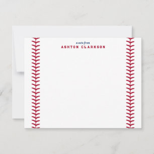 Carte de note en bande de baseball et Jersey