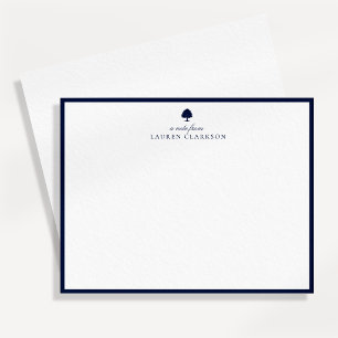 Carte de note en chêne Navy