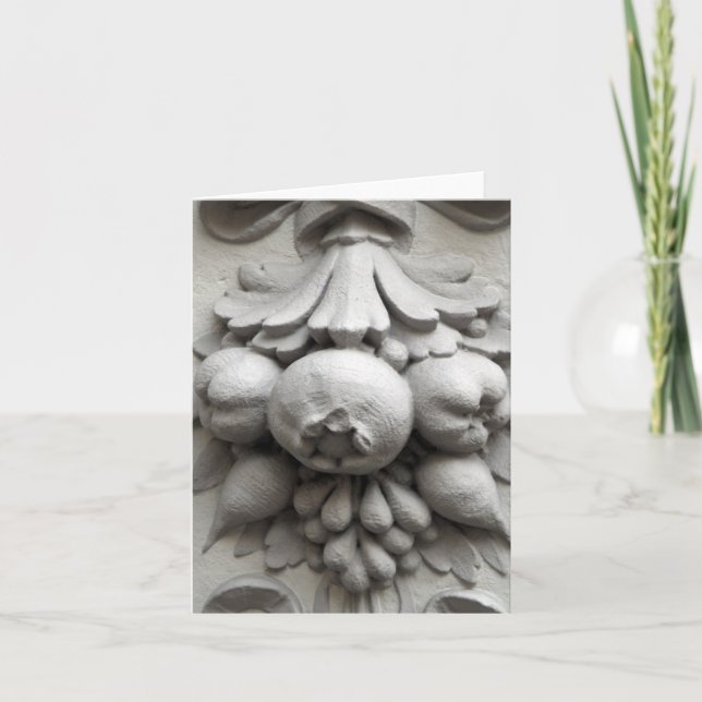 Carte de note en pierre de grenades IV (Devant)