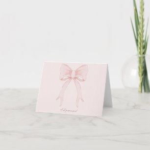 Carte de note en ruban rose - Une note spéciale po