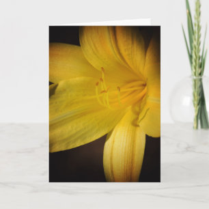 Carte de note en surbrillance Fleur Jaune