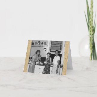 Carte de note "Entre amis" de style rétro