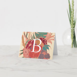 Carte de note florale rustique de blanc de