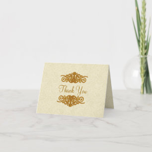 Carte de note formelle élégante de Merci