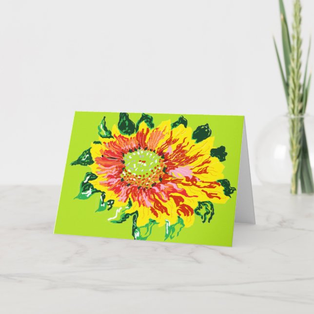 Carte de note /gaillardia couverture fleurs pérenn (Devant)
