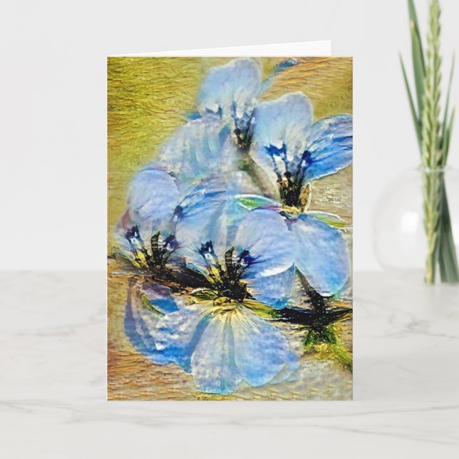 Carte de note Geranium Peint Art 1 (Devant)